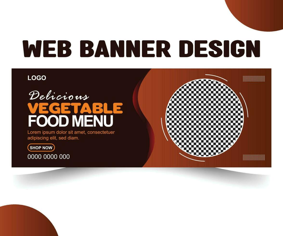 Essen Banner Speisekarte und Restaurant Sozial Medien Netz Banner Vorlage Design vektor