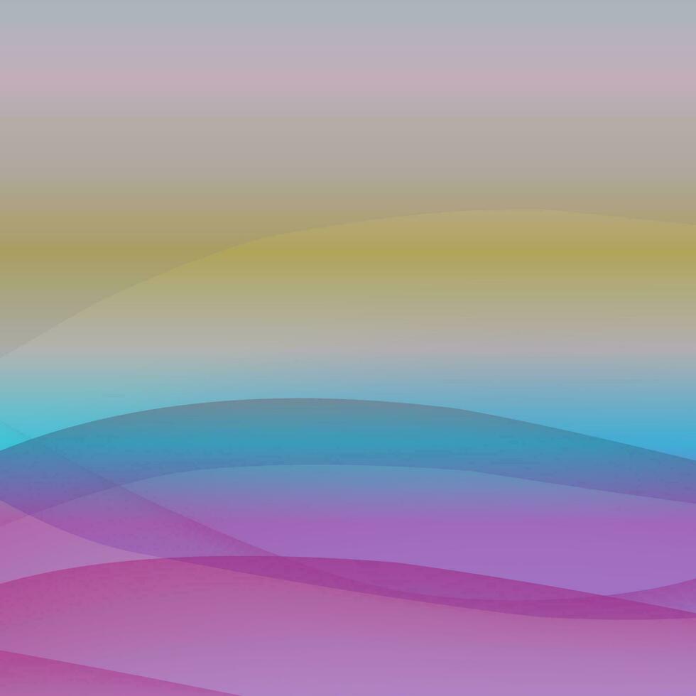 Sanft bunt Hintergrund mit Gradient, bunt Wellen im ein bunt abstrakt modern Hintergrund vektor