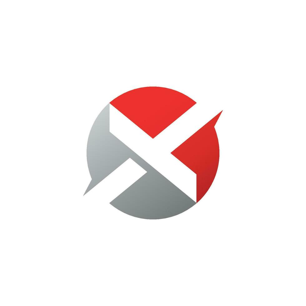 x Brief Logo Vorlage Vektordesign vektor