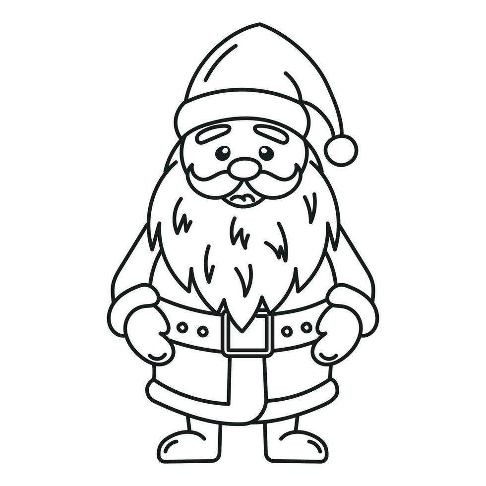 Vektor komisch Charakter Santa claus