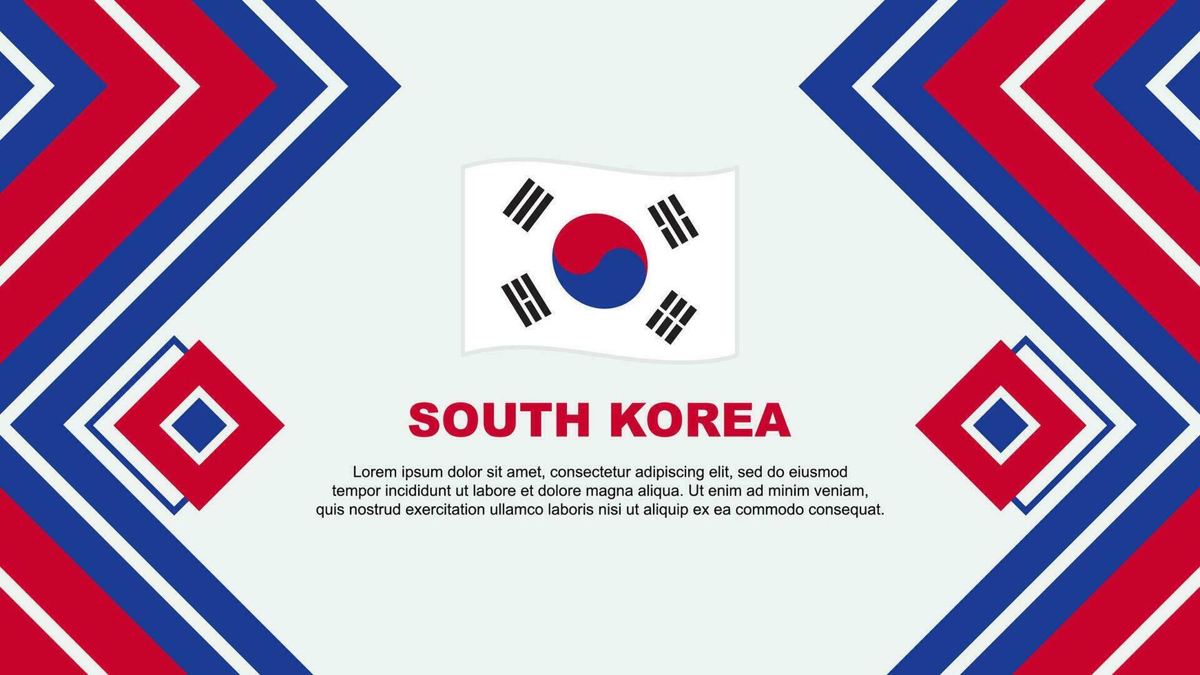 söder korea flagga abstrakt bakgrund design mall. söder korea oberoende dag baner tapet vektor illustration. söder korea design