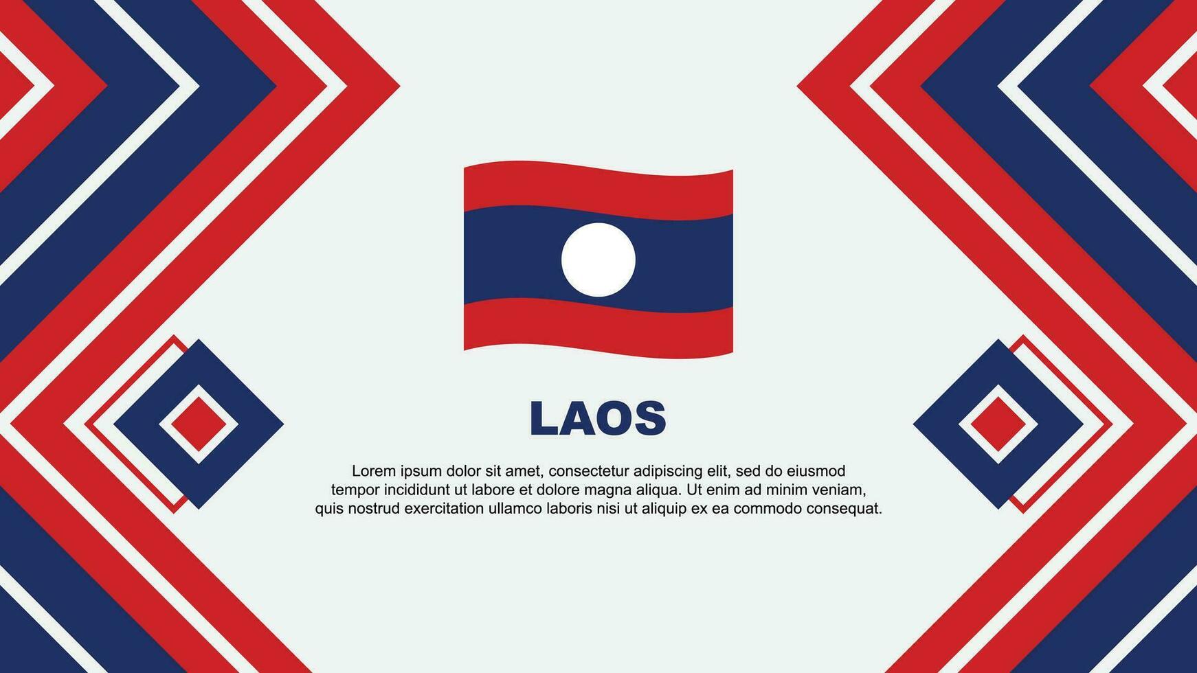 laos flagga abstrakt bakgrund design mall. laos oberoende dag baner tapet vektor illustration. laos design