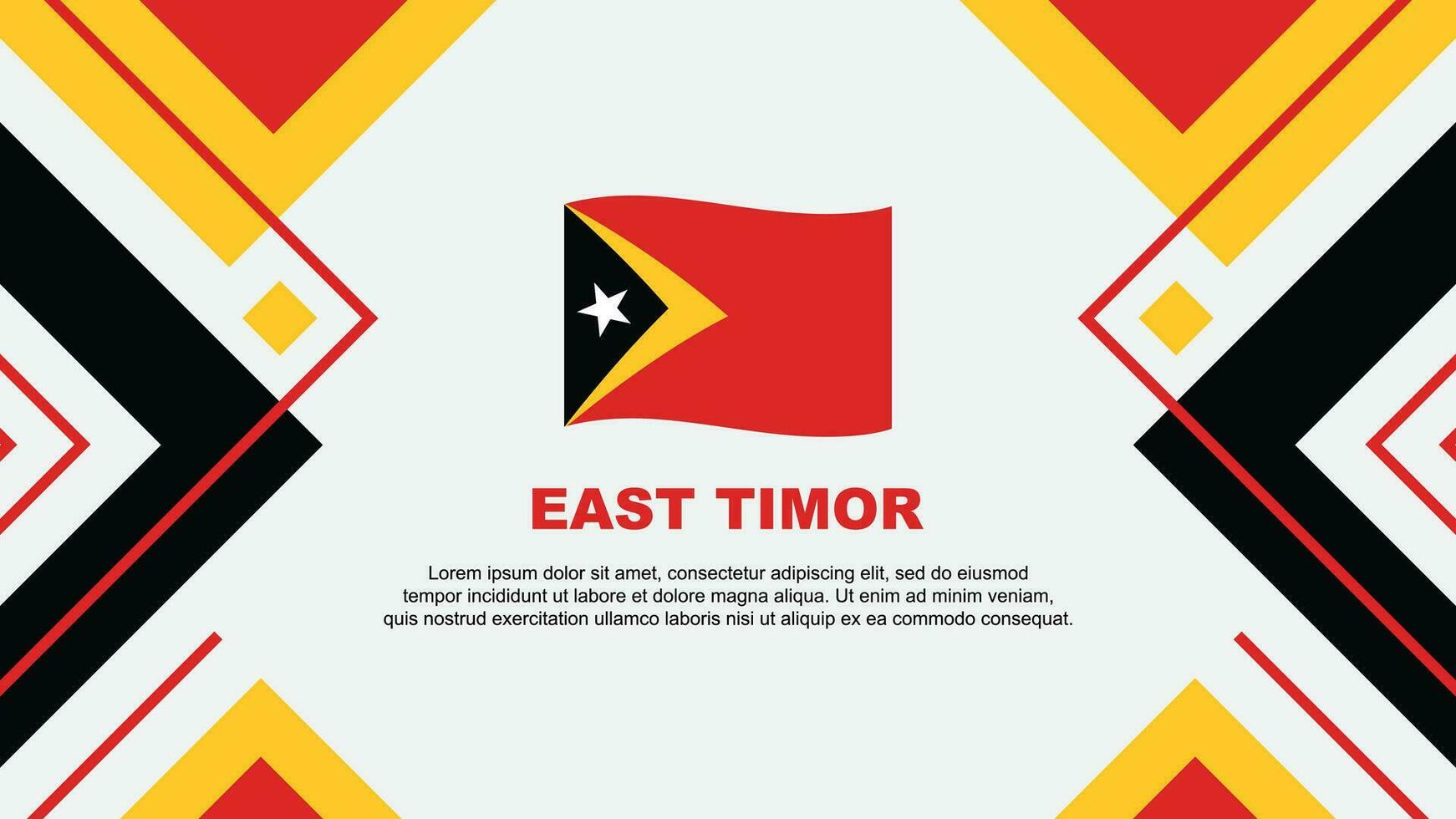 öst timor flagga abstrakt bakgrund design mall. öst timor oberoende dag baner tapet vektor illustration. öst timor illustration