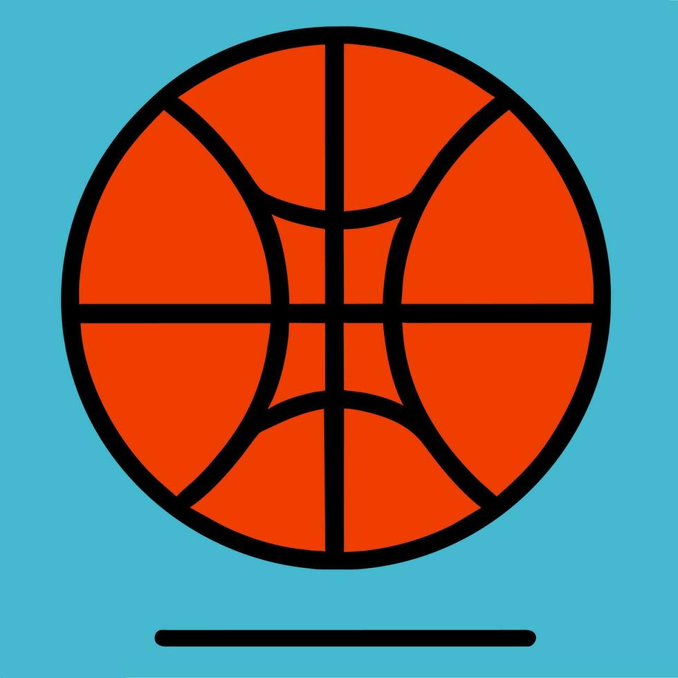 basketboll ikon ClipArt vektor