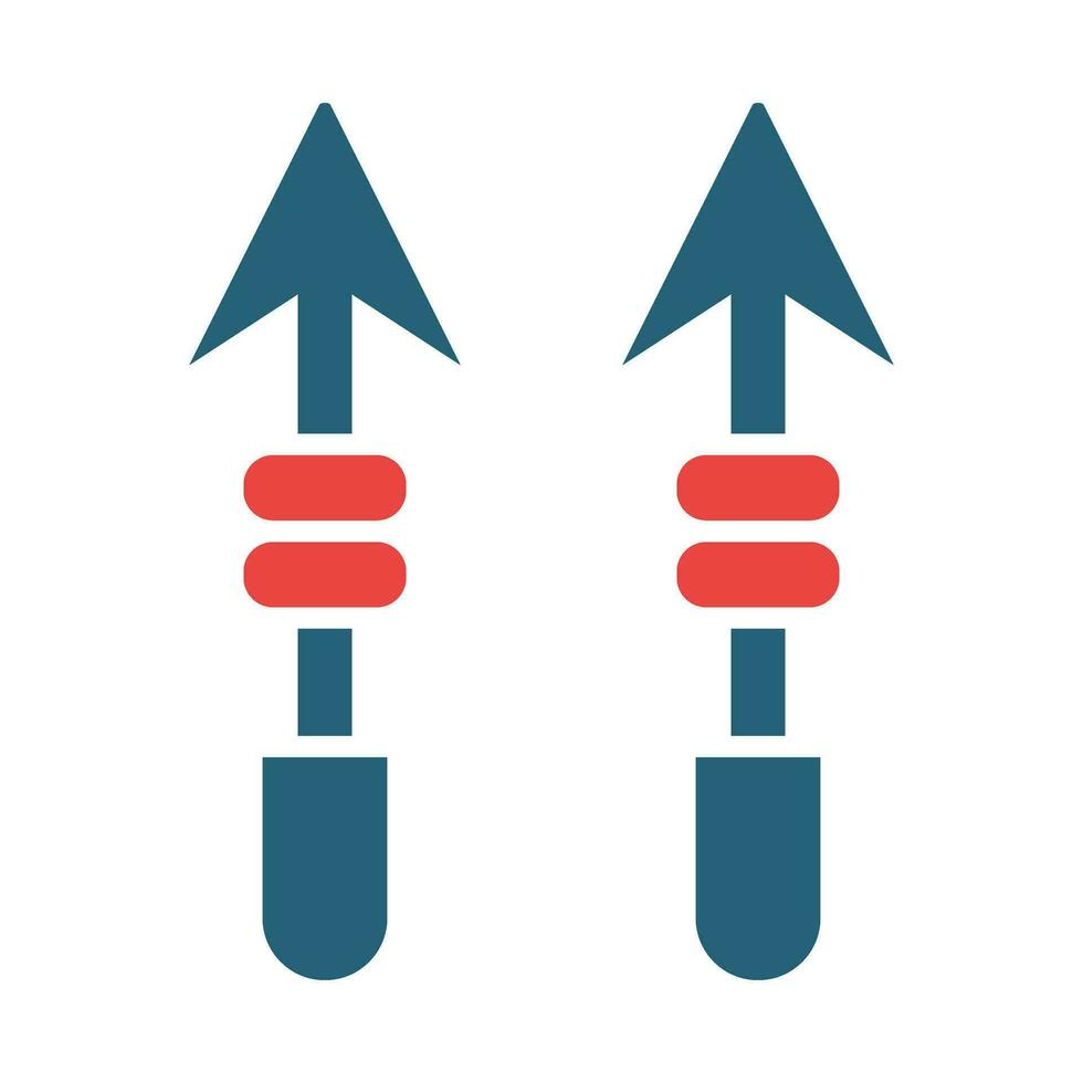 Harpune Vektor Glyphe zwei Farbe Symbol zum persönlich und kommerziell verwenden.
