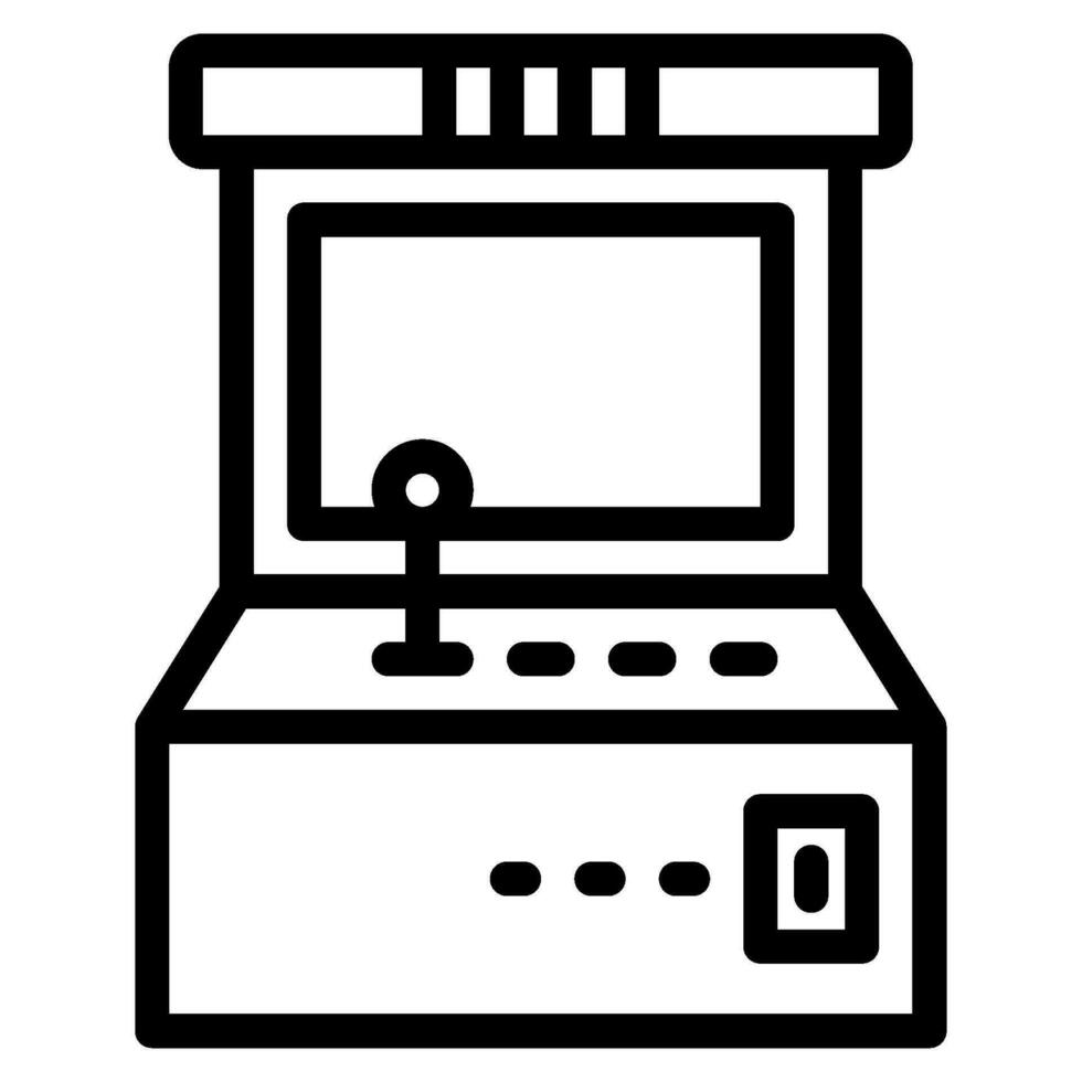 Arkade Spiel Symbol Illustration zum Netz Anwendung, usw vektor