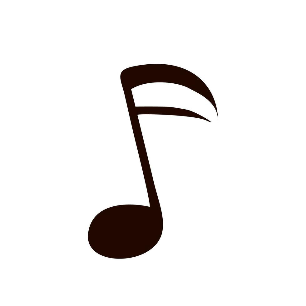 Hinweis 16 schwarz Symbol isoliert auf Weiß Hintergrund. Musik- unterzeichnen. eben oder Karikatur minimalistisch Stil Vektor Illustration. Design Element zum Aufkleber Pack, drucken, Netz Taste. klassisch Symbol.