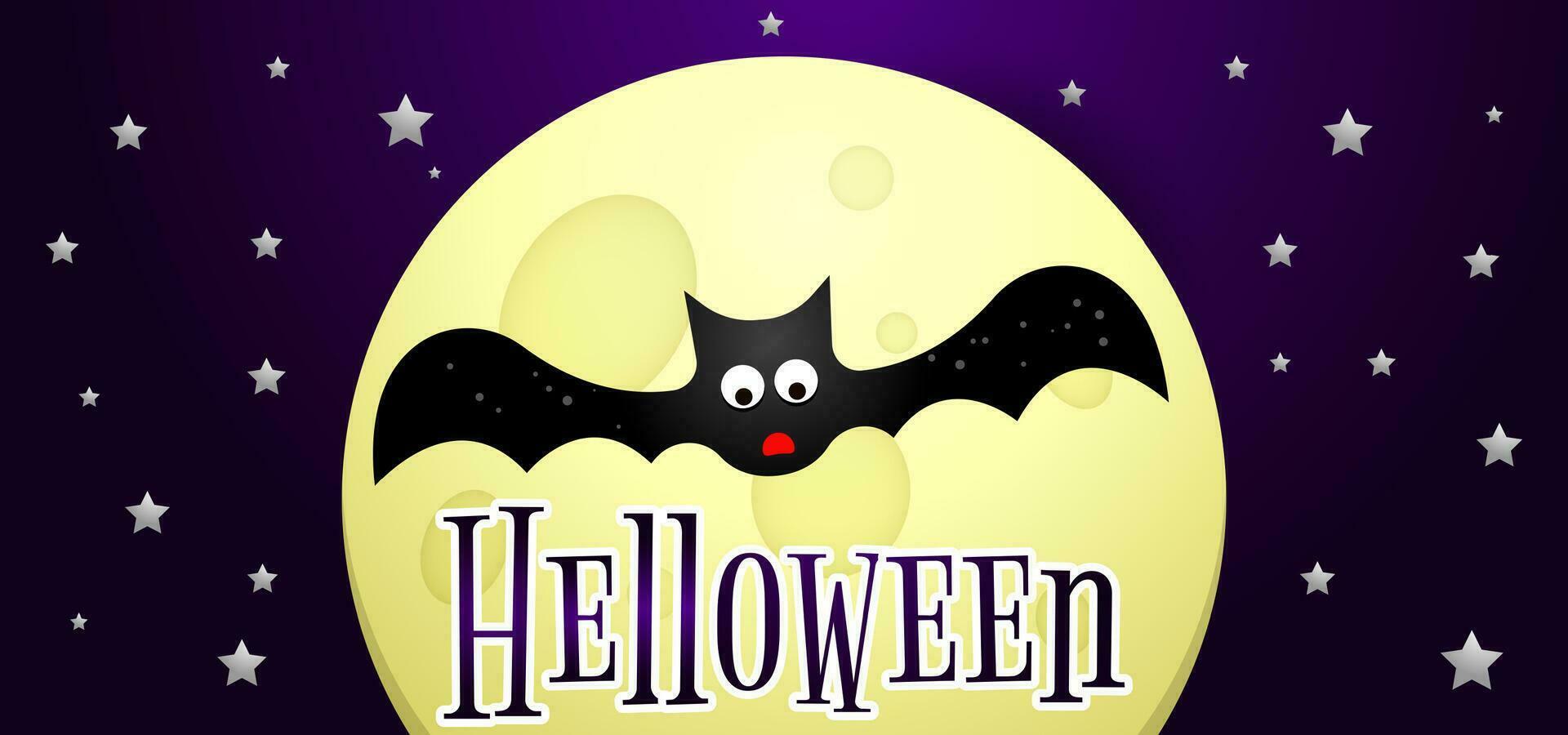 Halloween Karikatur Banner vektor