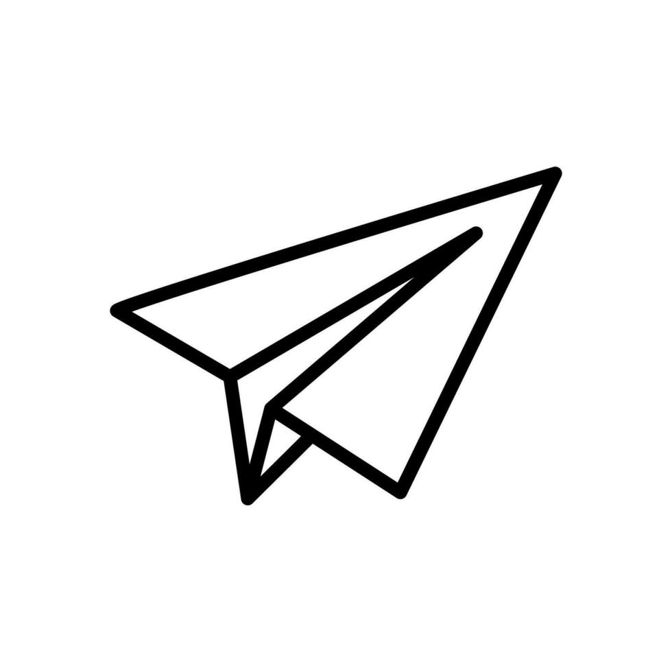 Papier Flugzeug Symbol Vektor Illustration Design