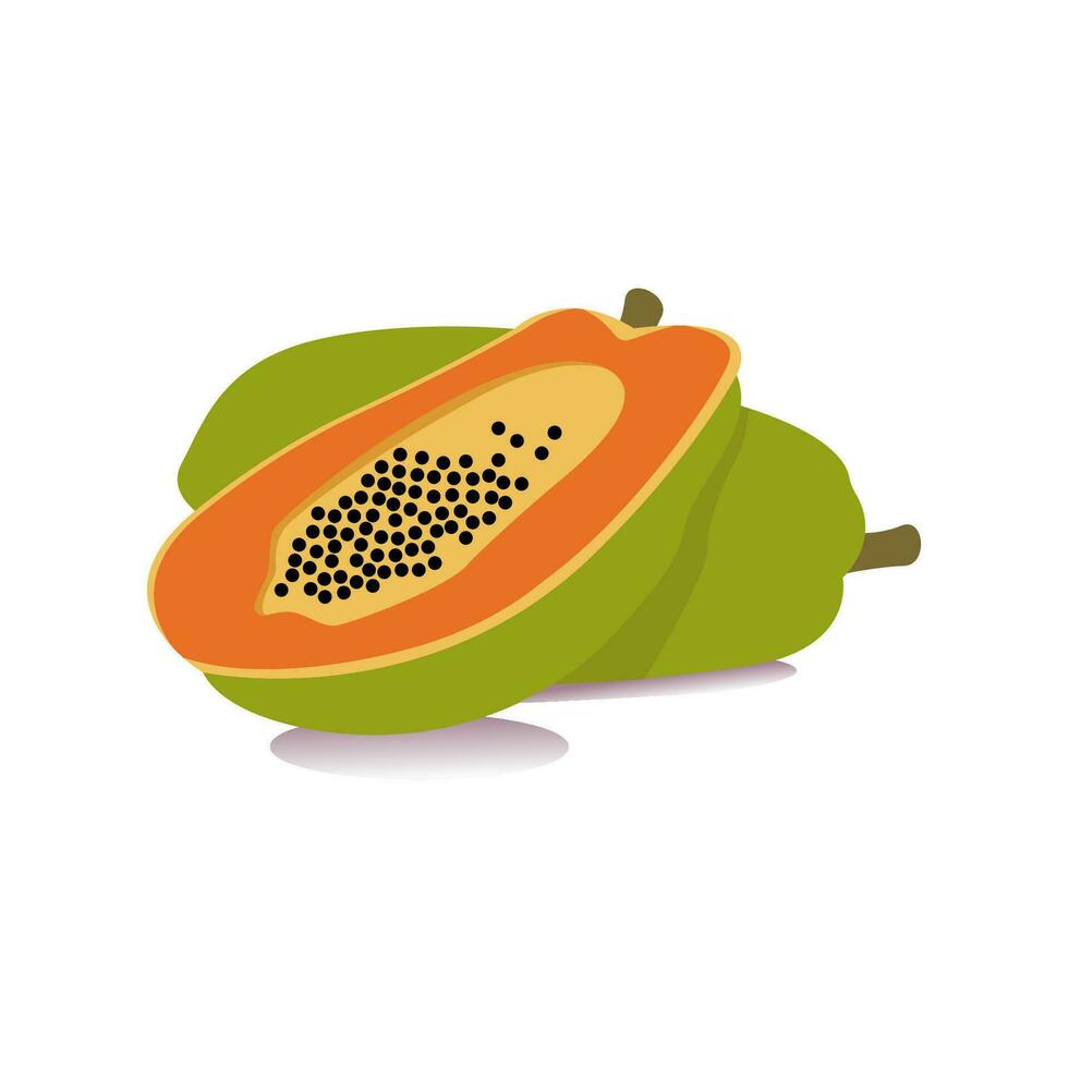 papaya ikon vektor illustration design