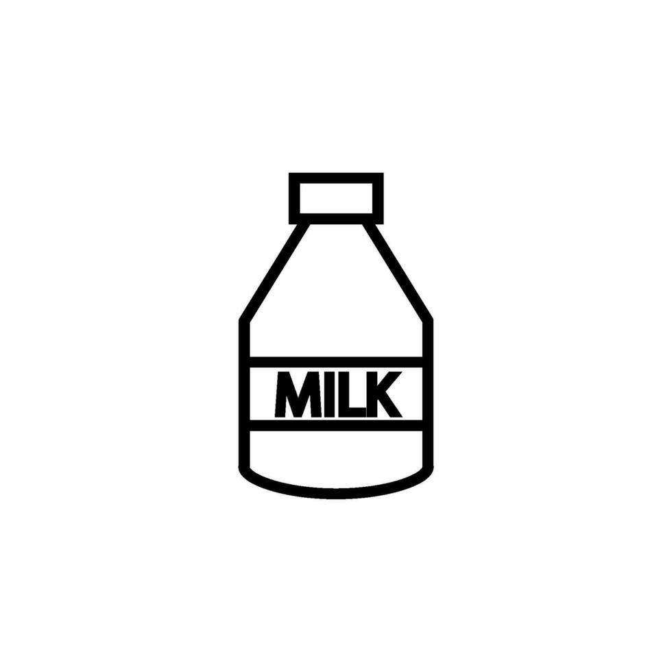 Milch Flasche Symbol Design Vektor