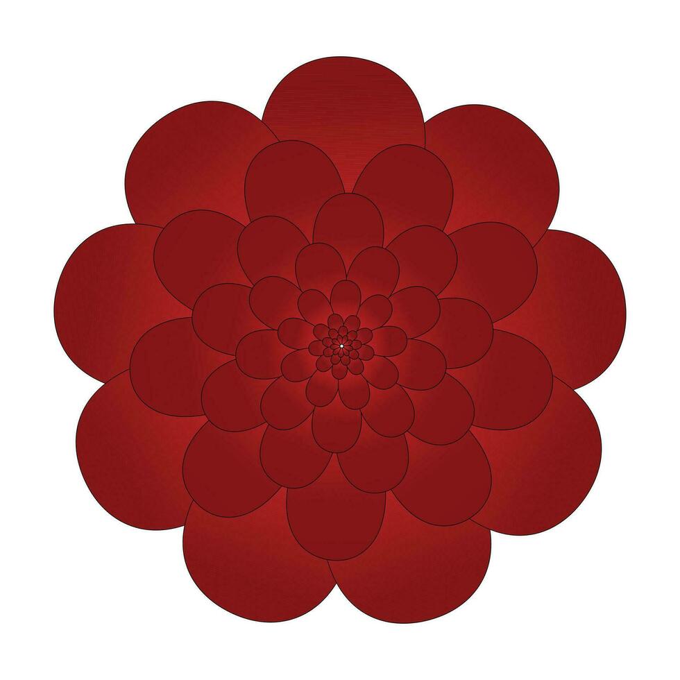 schön Vektor rot Blume