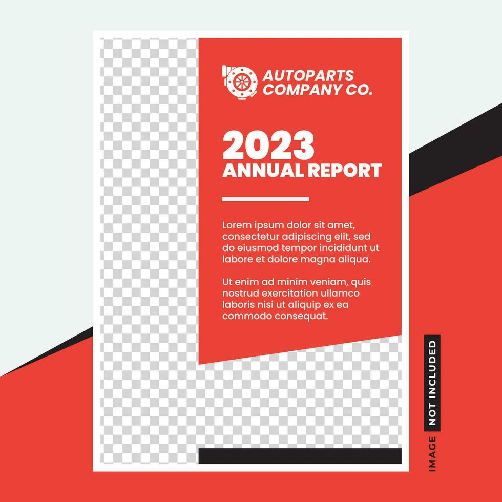 Geschäft jährlich Bericht Startseite Seite editierbar Vektor
