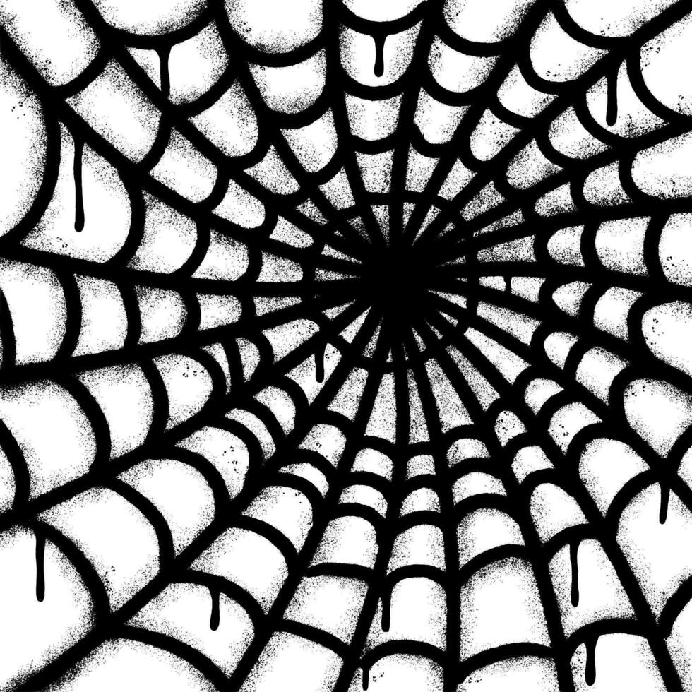 sprühen gemalt Graffiti Spinnennetz Symbol gesprüht isoliert mit ein Weiß Hintergrund. vektor
