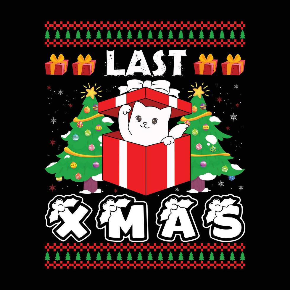 jul grafik uppsättning för jul tshirt design och vektor