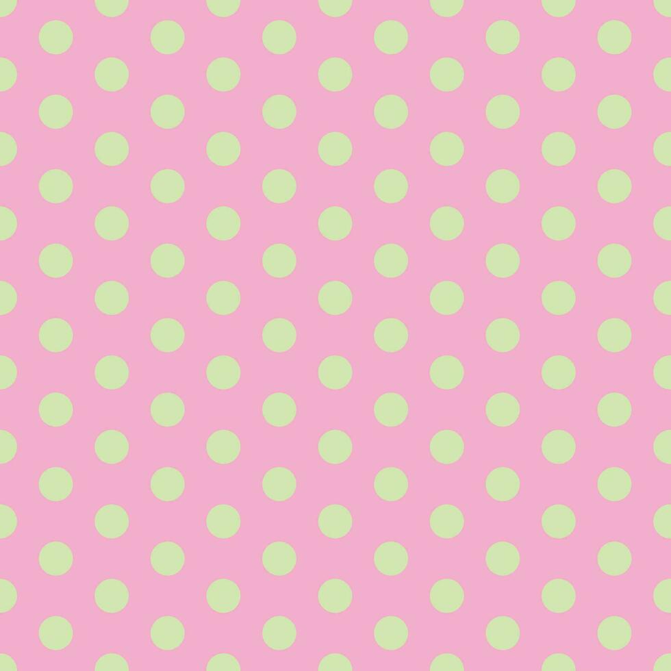 einfach abstrakt Nahtlos lite Zitrone Farbe Kreis Polka Punkt Muster auf lite Baby Rosa Farbe Hintergrund vektor