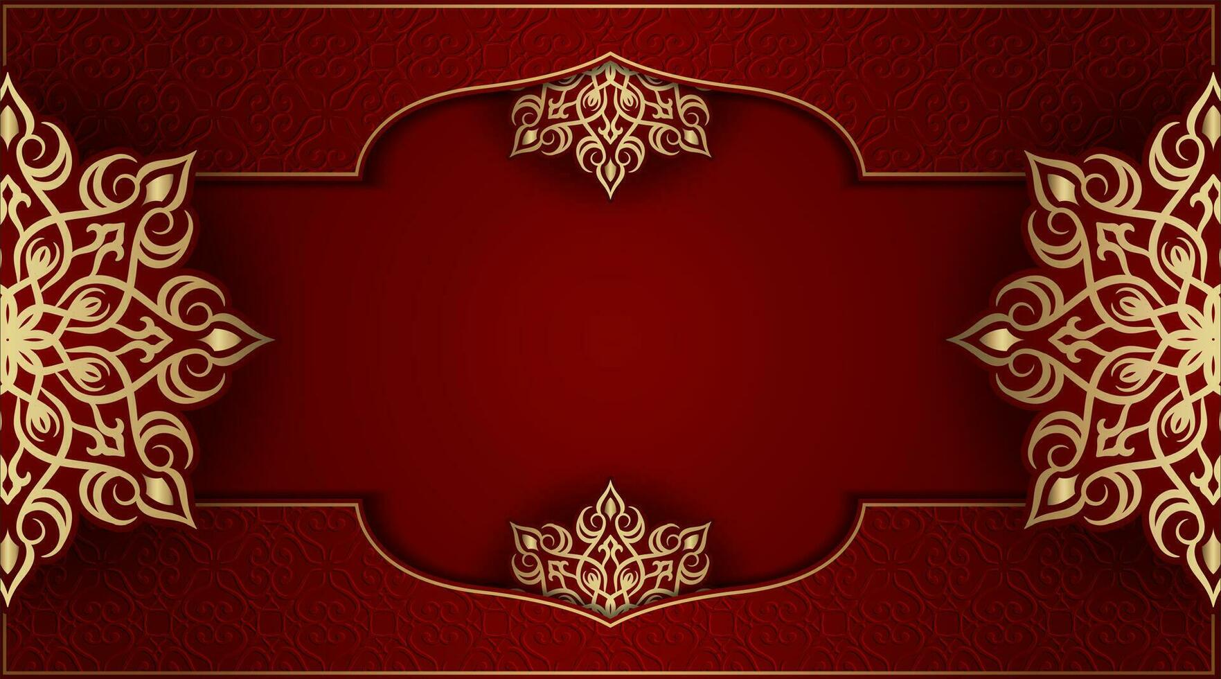 Luxus Hintergrund mit Zier Mandala vektor