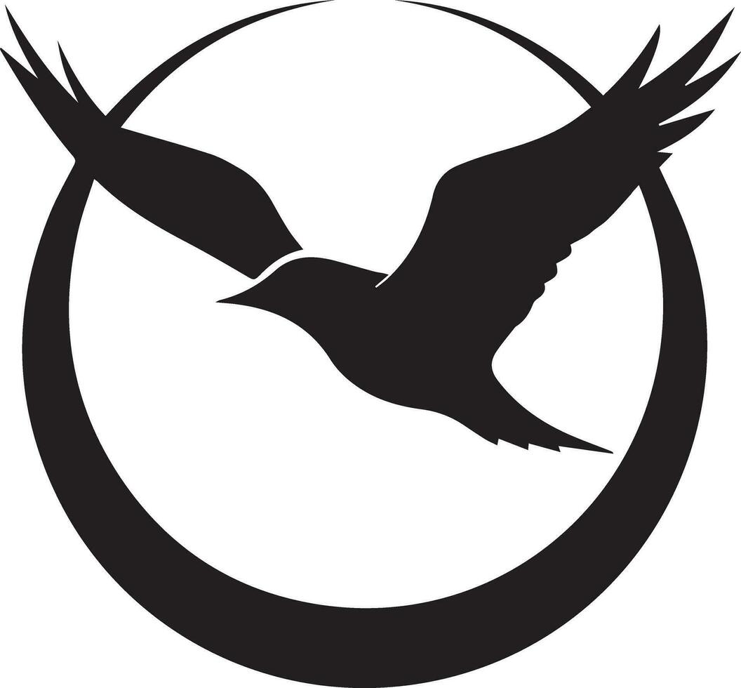 flygande fågel logotyp vektor silhuett 4