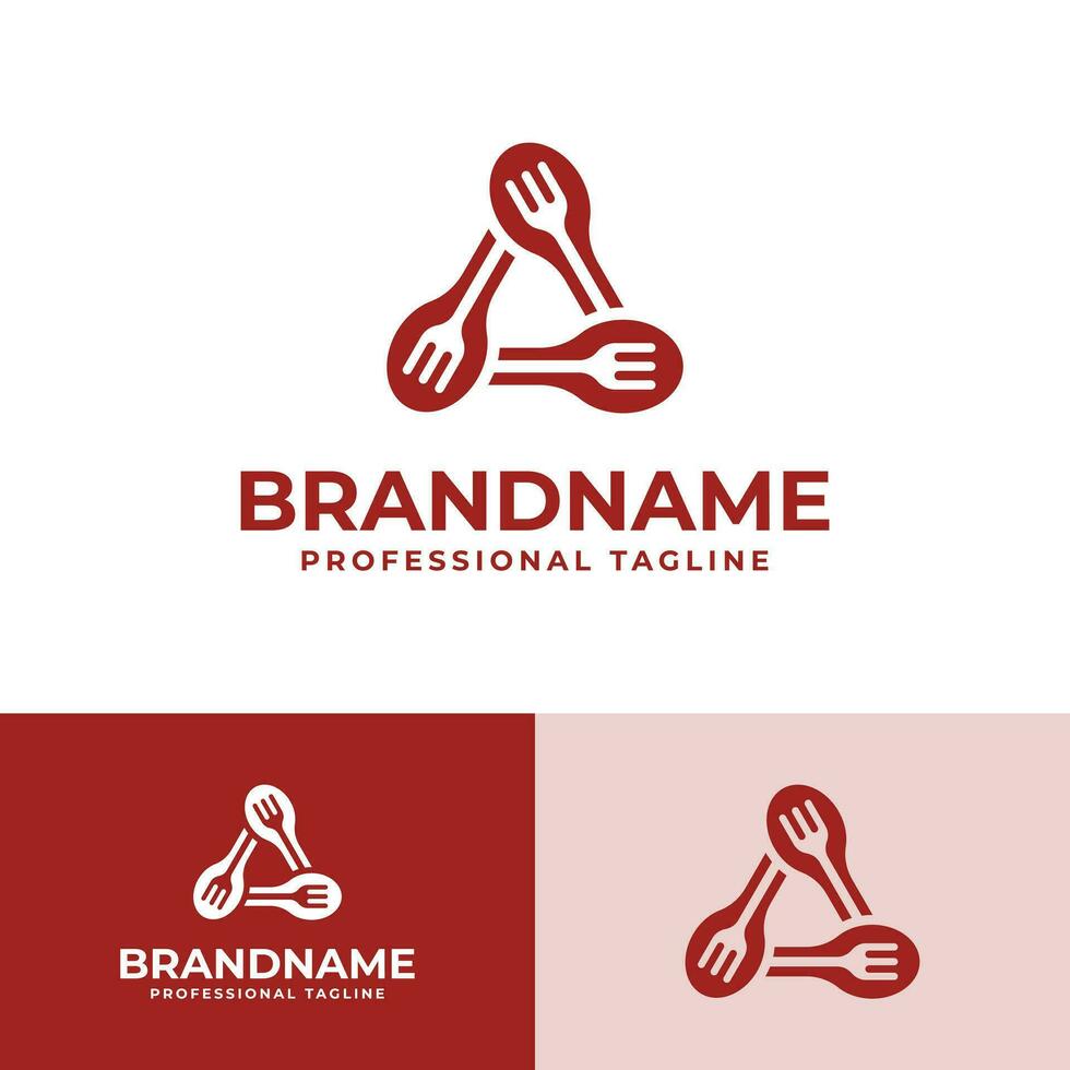 delta restaurang logotyp, lämplig för företag relaterad till delta och restaurang. vektor