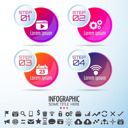 Infografiken-Designvorlage vektor