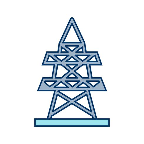 Elektrischer Turm Vektor Icon