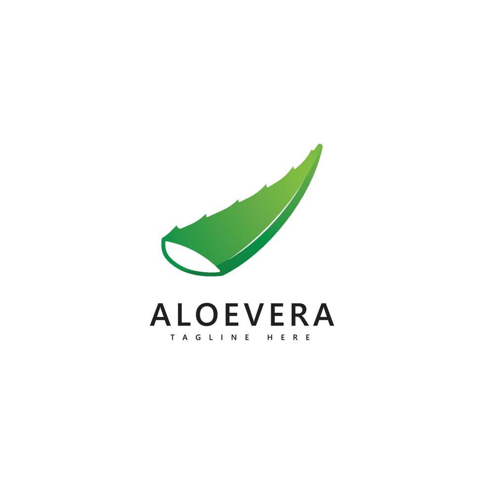 aloe vera växt logotyp släpp vektor design. aloe vera gel logotyp ikon