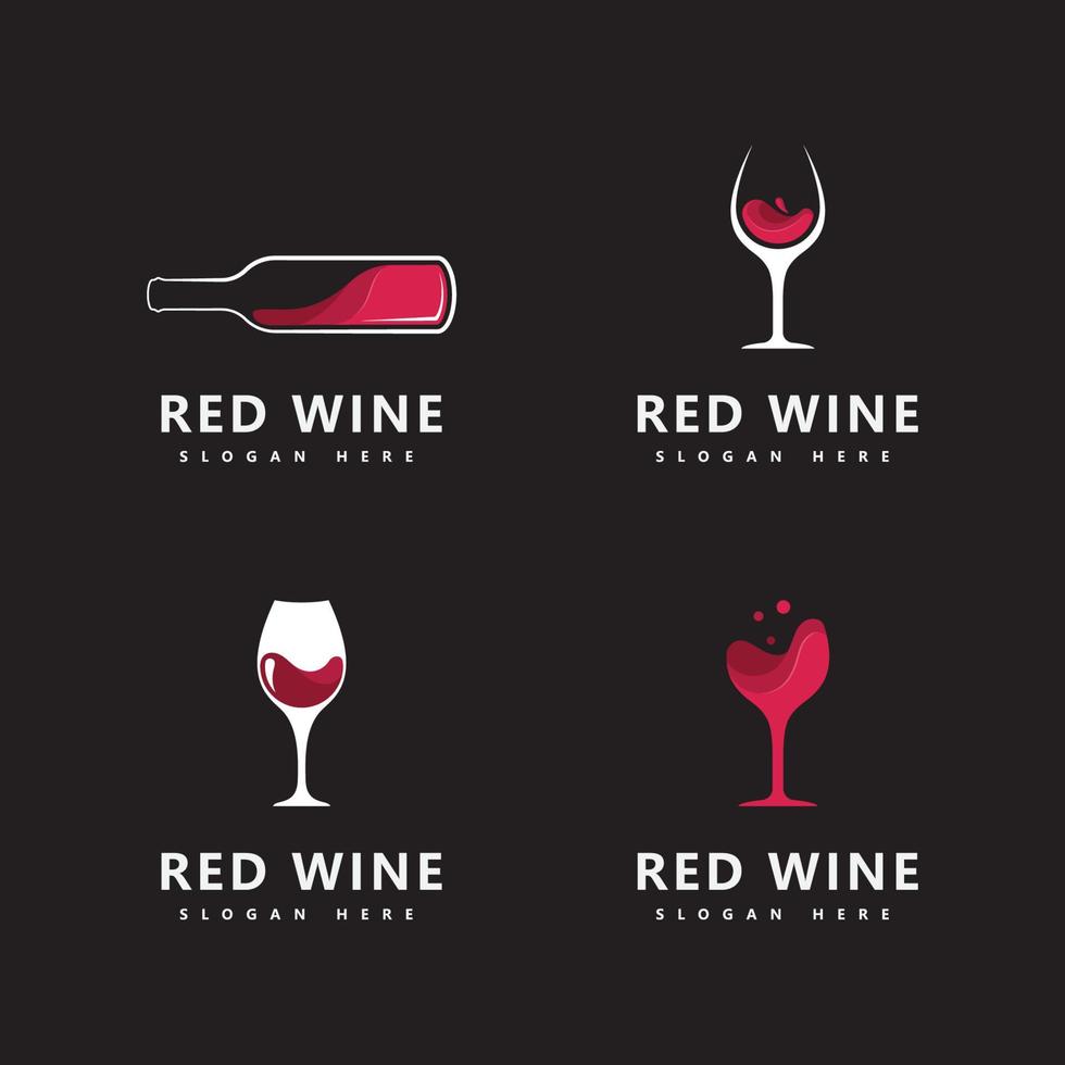 Wein Logo Icon Design Template Vector Illustration