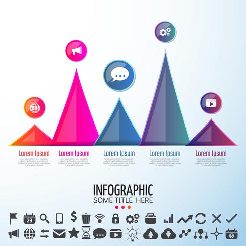 Infografiken-Designvorlage vektor