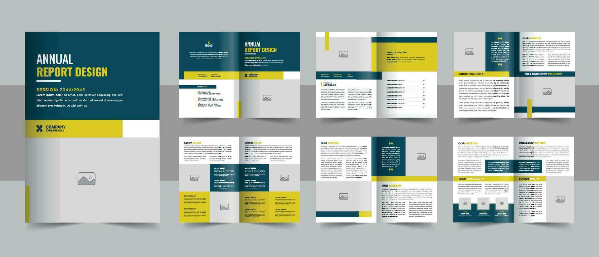 Unternehmen Profil Broschüre jährlich Bericht Heft Geschäft Vorschlag Layout Konzept vektor
