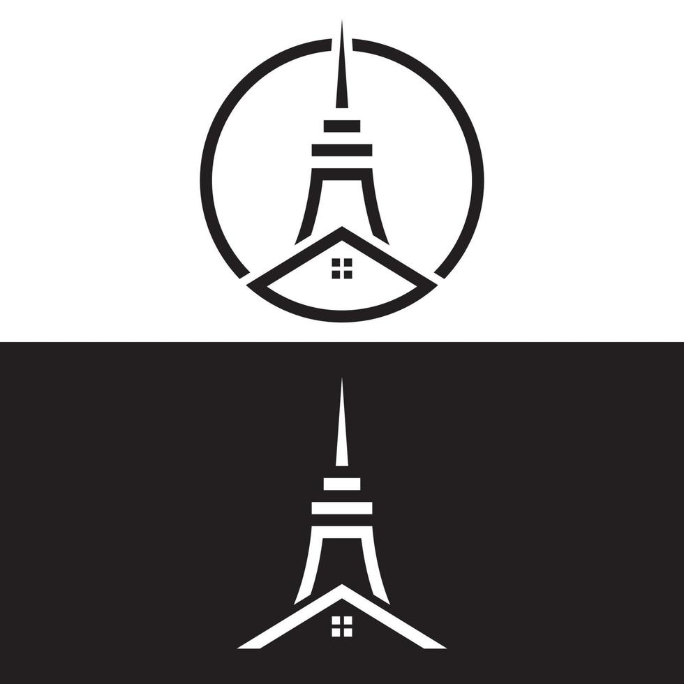 Immobilien Logo Icon Design vektor