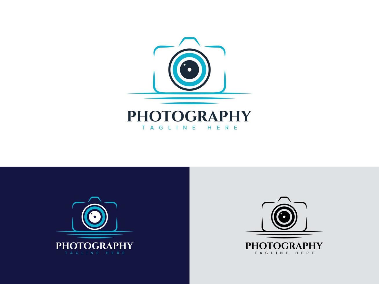 Kamera-Fotografie-Logo-Design-Vektor-Vorlage vektor