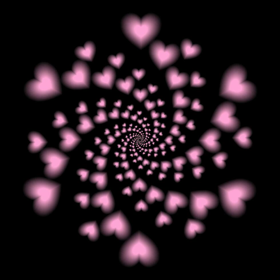 Fibonacci lutning suddig förhållande spiral vektor mönster