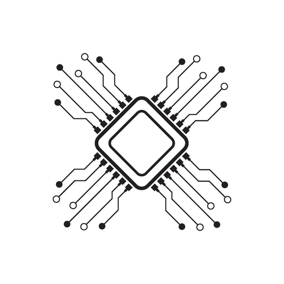 Prozessor Logo Symbol vektor