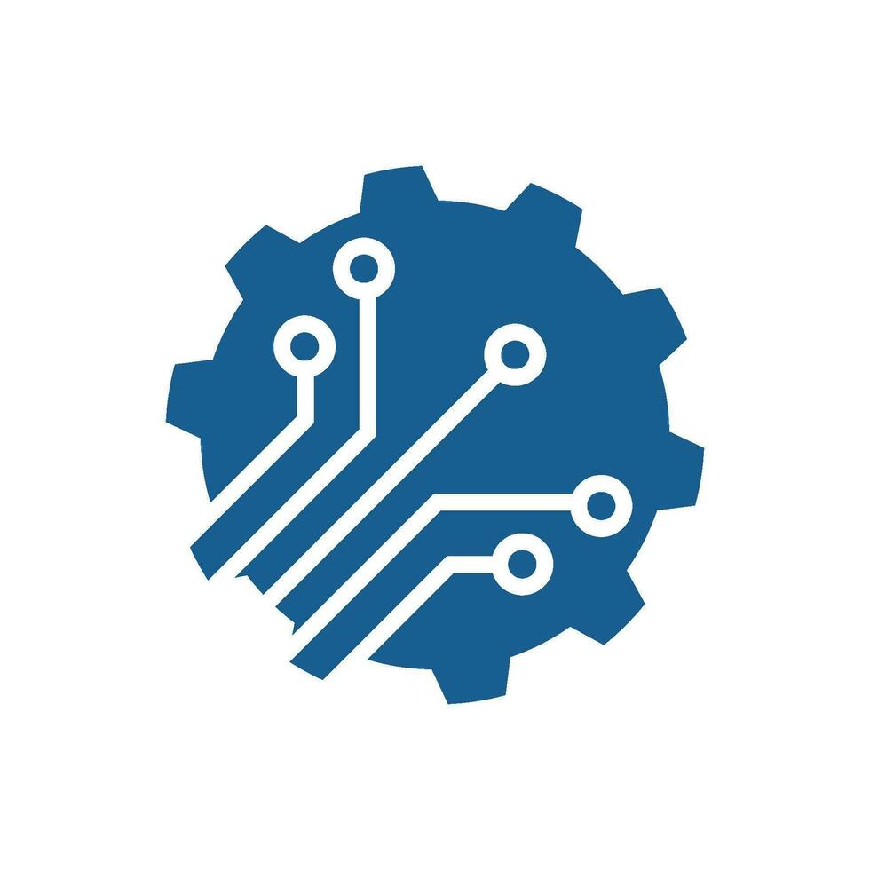 Gear-Technologie-Logo vektor