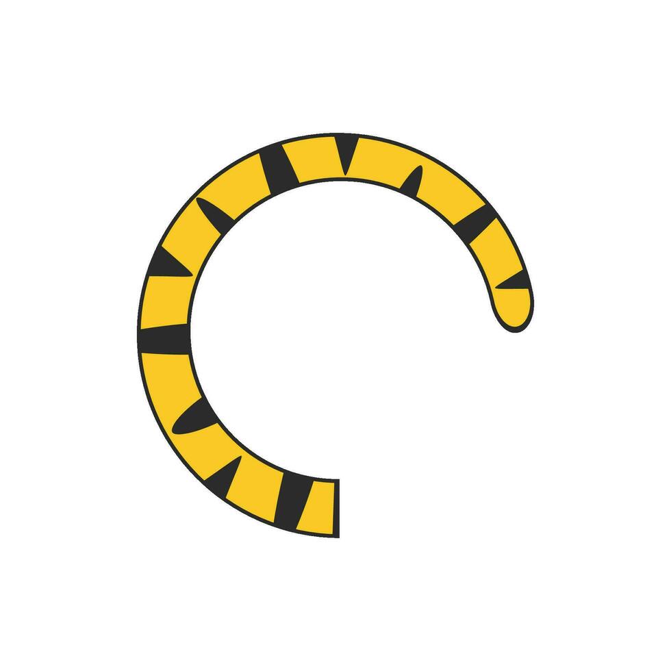 Tiger Schwanz Symbol Vektor