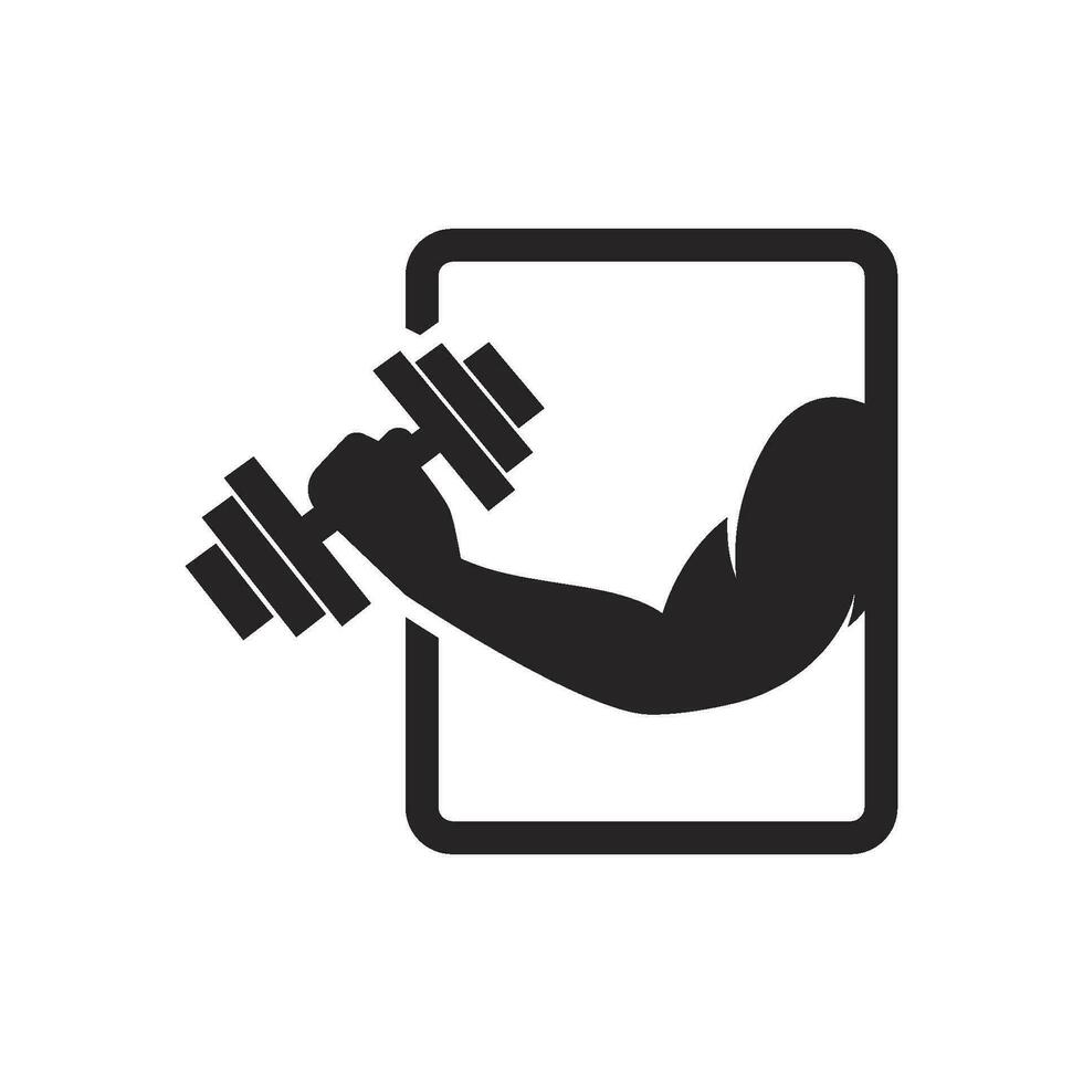 gym logotyp vektor