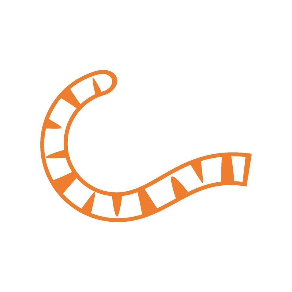 Tiger Schwanz Symbol Vektor