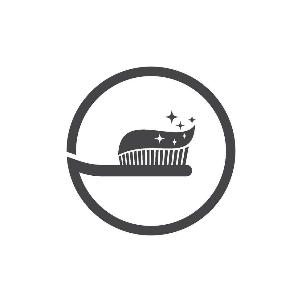tandborste logotyp illustration vektor