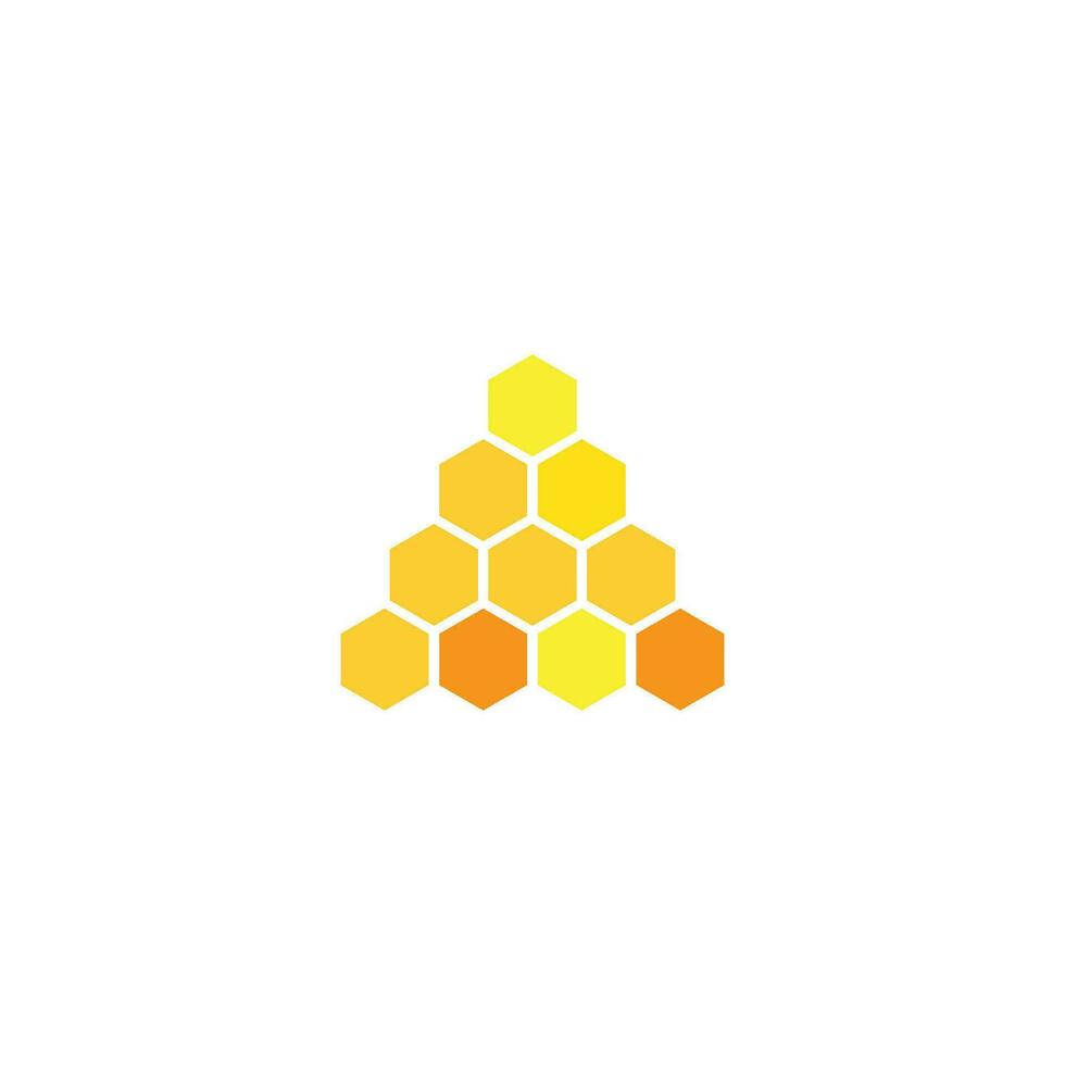 Bienenwabe Logo Symbol vektor