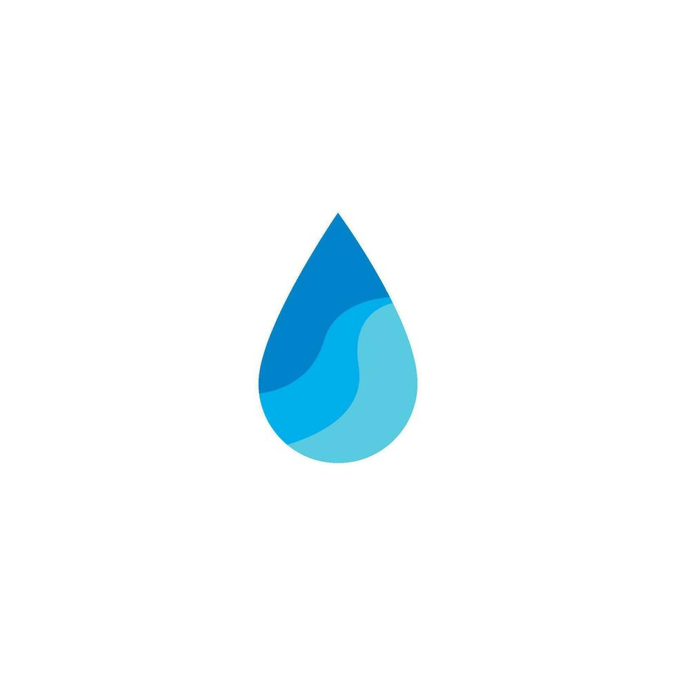 Wassertropfen-Logo vektor