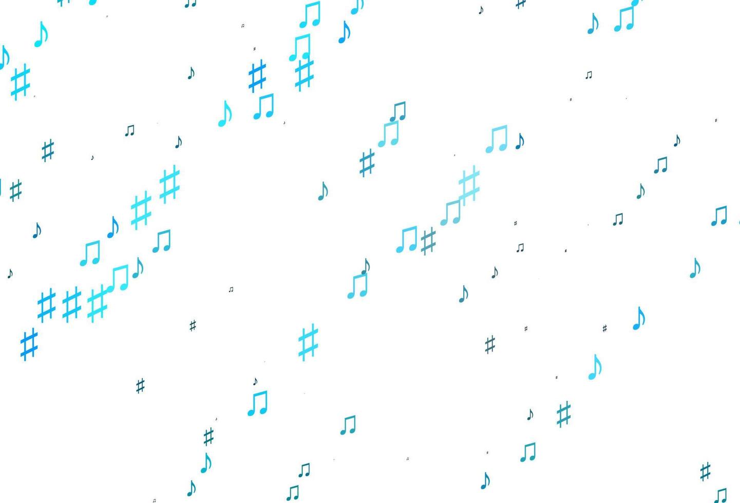 ljusblå vektorstruktur med musiknoter. vektor