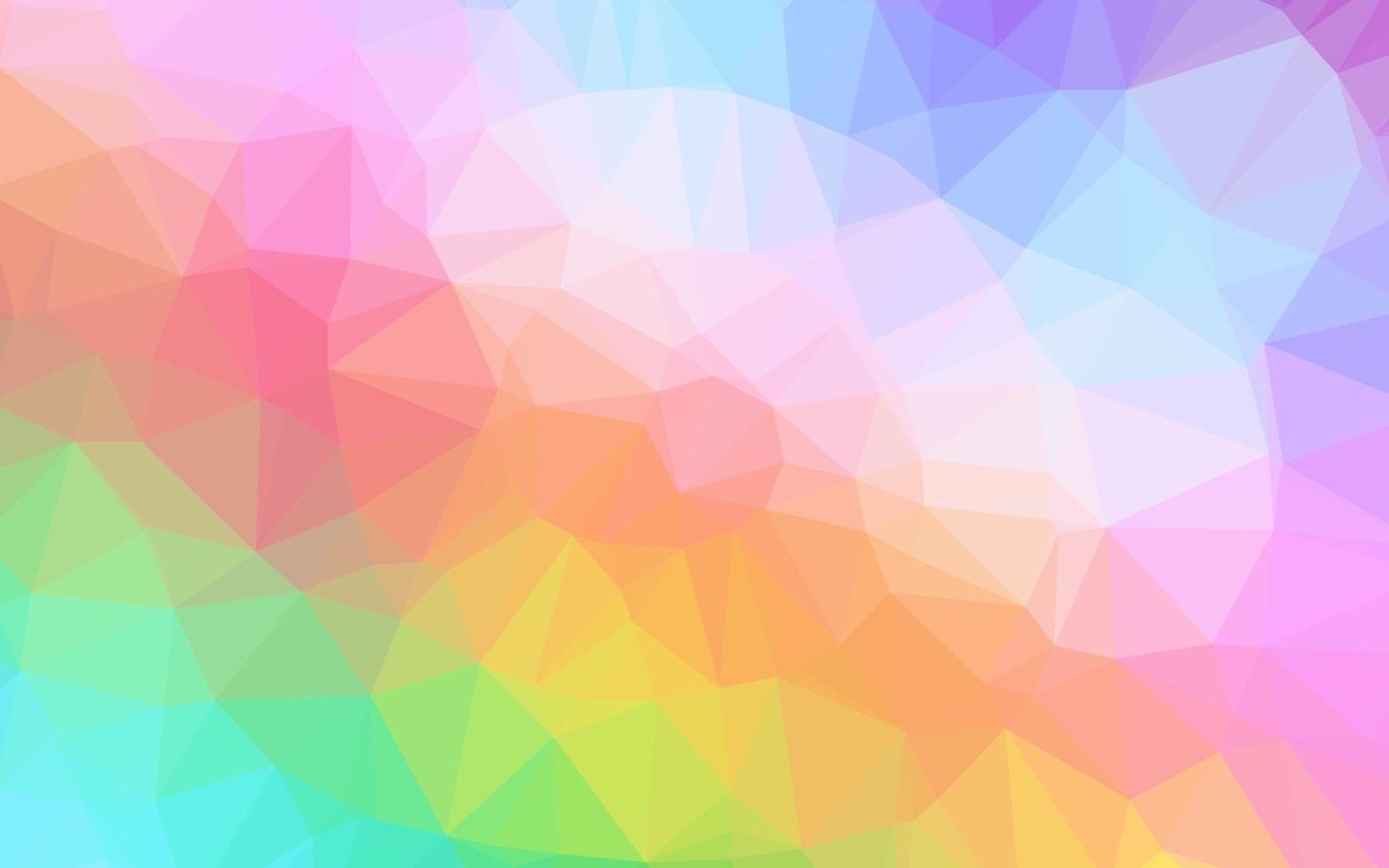 ljus mångfärgad, regnbåge vektor suddig triangel mall.