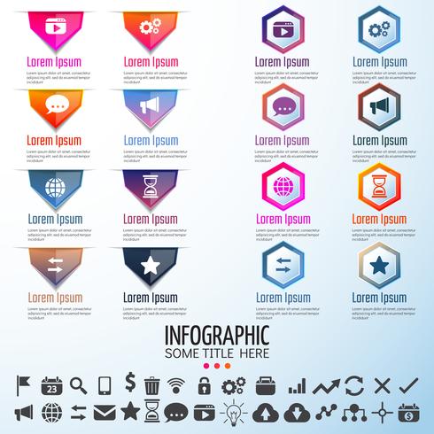 Infografiken-Designvorlage vektor