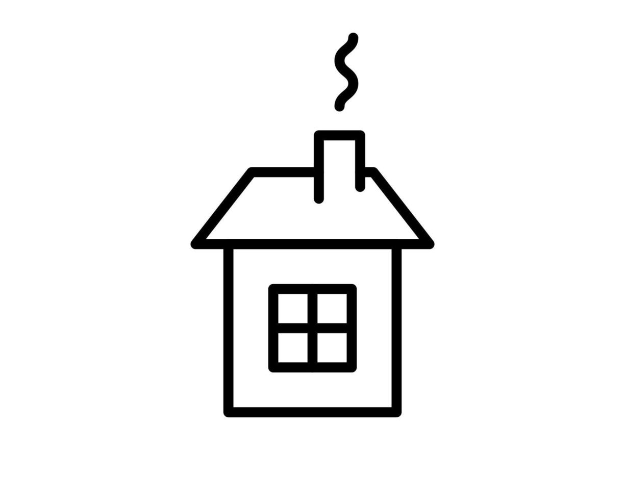 Home-Symbol. Immobilien-Symbol. Premium-Haus-Symbol oder Logo in der Linie vektor