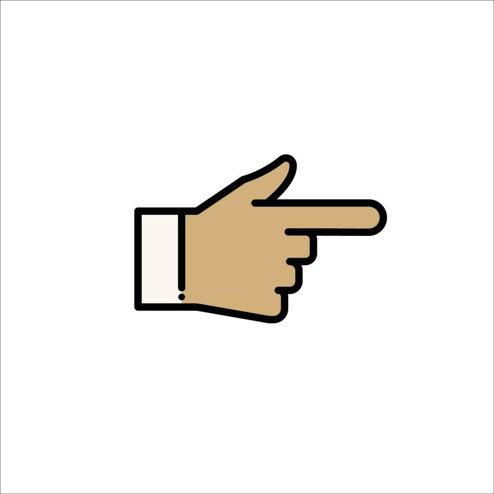 Finger Symbol Lager Vektor Illustration