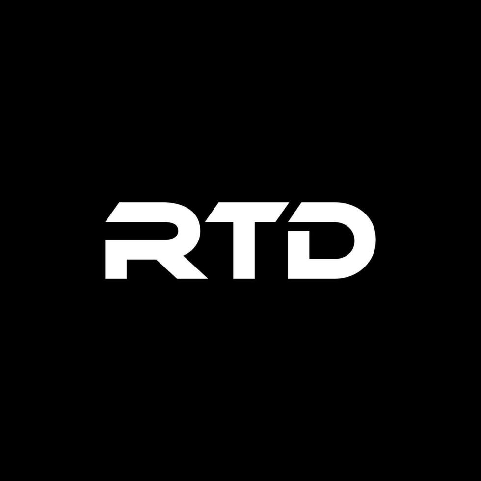 rtd brev logotyp design, inspiration för en unik identitet. modern elegans och kreativ design. vattenmärke din Framgång med de slående detta logotyp. vektor