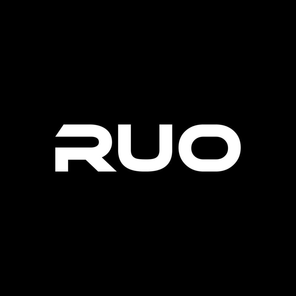 ruo brev logotyp design, inspiration för en unik identitet. modern elegans och kreativ design. vattenmärke din Framgång med de slående detta logotyp. vektor