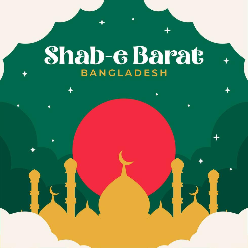 glücklich shab-e barat Tag. das Tag von Bangladesch Illustration Vektor Hintergrund. Vektor eps 10