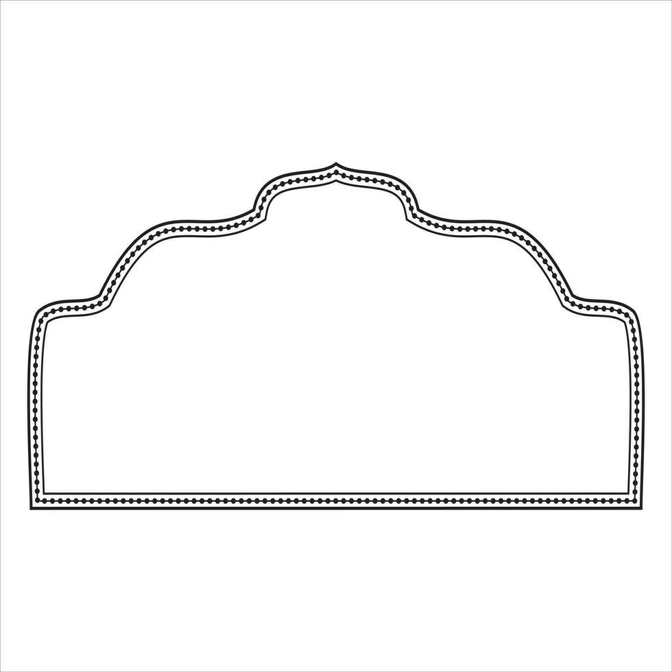 Name Box Hochzeit Clip Art schwarz und Weiß vektor