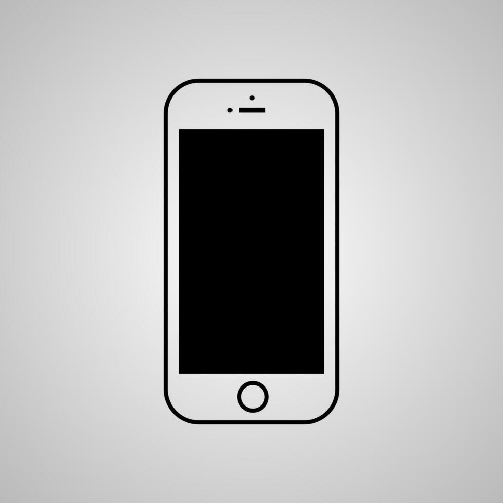 Handy, Mobiltelefon Smartphone Symbol Vektor Illustration